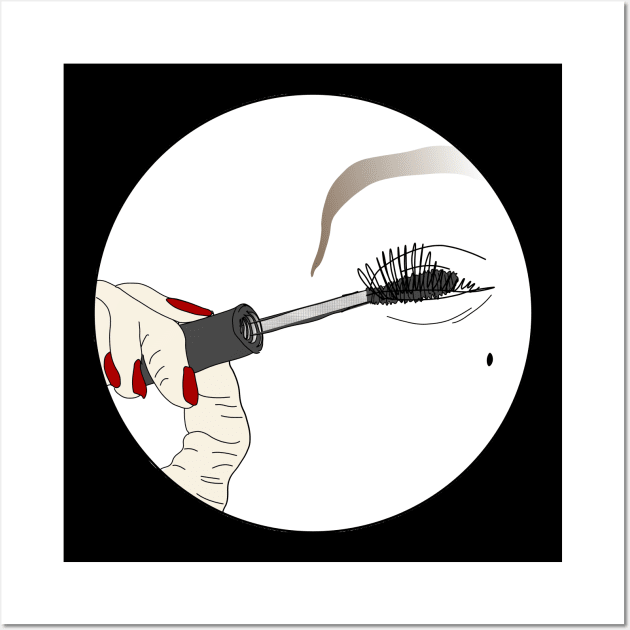 Girl movement : mascara Wall Art by GribouilleTherapie